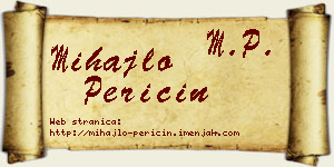 Mihajlo Peričin vizit kartica